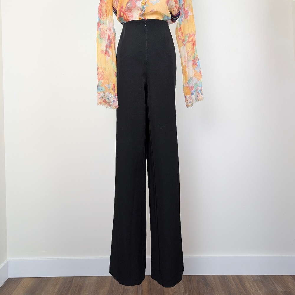 Vintage Joseph Ribkoff Black Dress Pants Large Size 10 - Picture 8 of 8